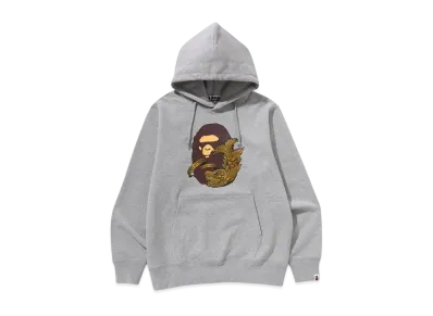 A BATHING APE Nagoya Pullover Hoodie "Gray"