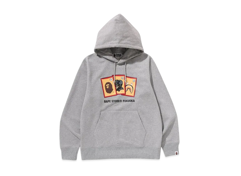 A BATHING APE Fukuoka Pullover Hoodie "Gray"