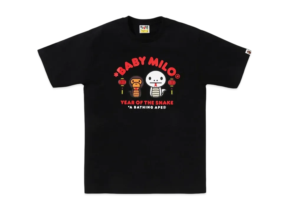 A BATHING APE Year Of The Snake Baby Milo Mens Tee "Black"