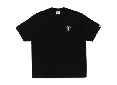 A BATHING APE One Point College Relaxed Fit Tee "Black"