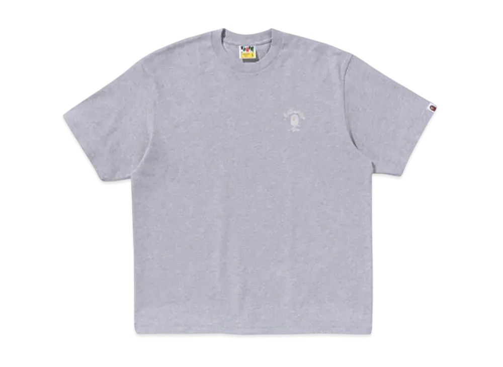 A BATHING APE One Point College Relaxed Fit Tee "Gray"