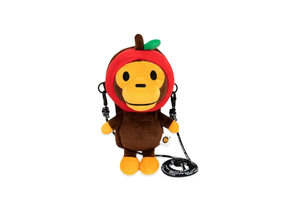 A BATHING APE Baby Milo Mobile Bag "Brown"