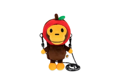 A BATHING APE Baby Milo Mobile Bag "Brown"