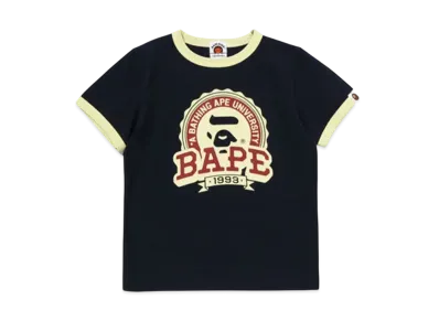 A BATHING APE Bape Emblem Tee "Black"