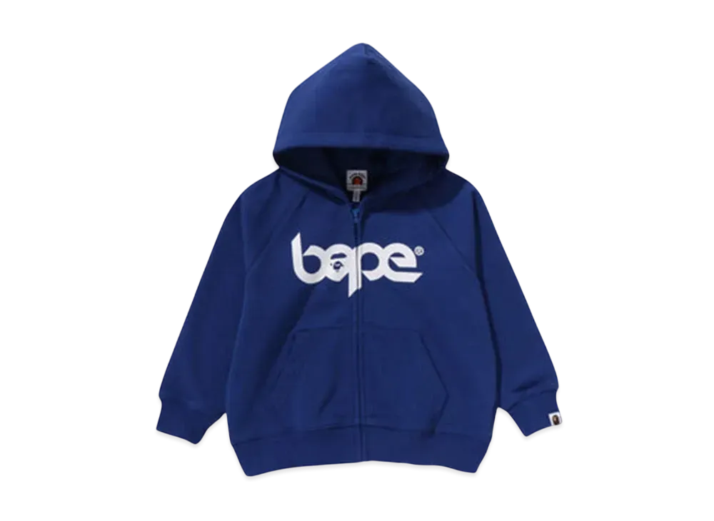 A BATHING APE Bape Relaxed Fit Pigment Dye Zip Hoodie "Blue"