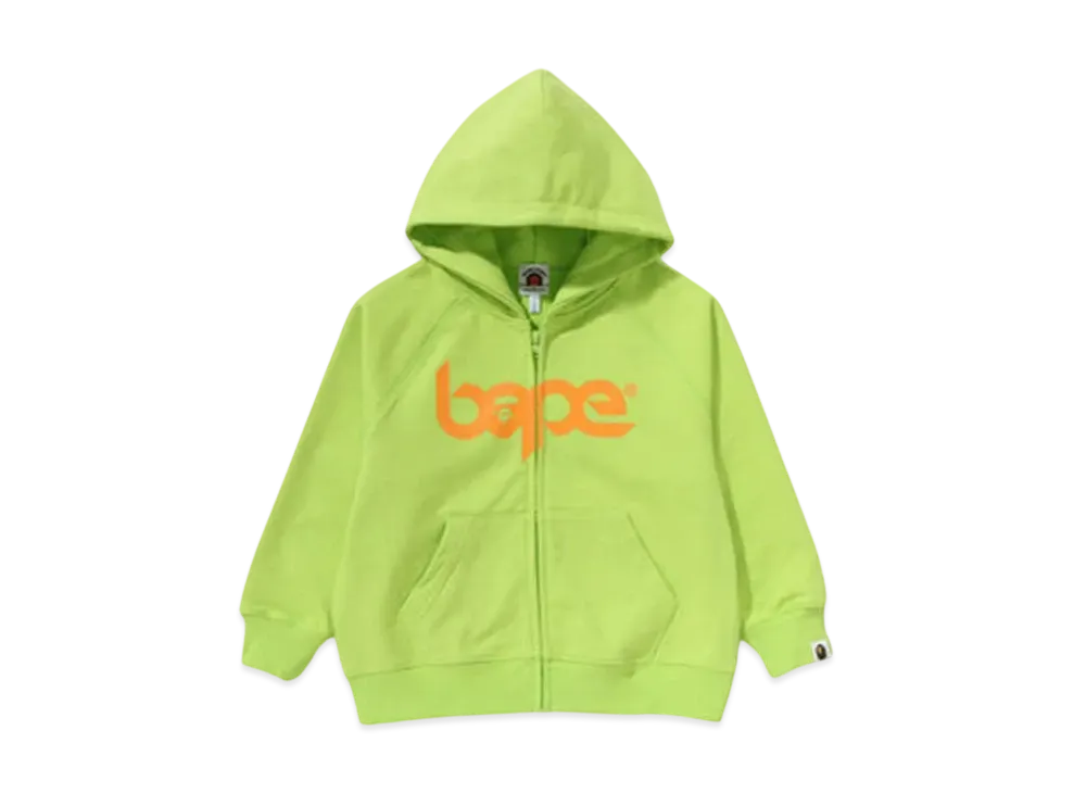 A BATHING APE Bape Relaxed Fit Pigment Dye Zip Hoodie "Green"