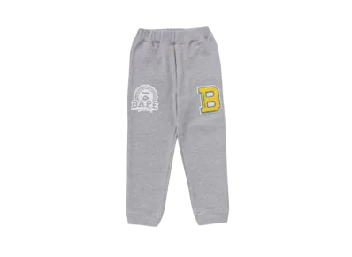 A BATHING APE B Patch Sweat Pants "Gray"