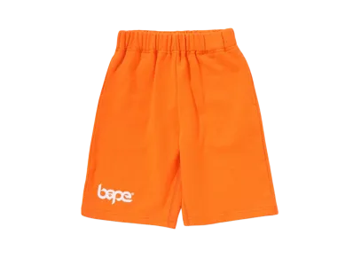 A BATHING APE Bape Pigment Dye Sweat Shorts "Orange"