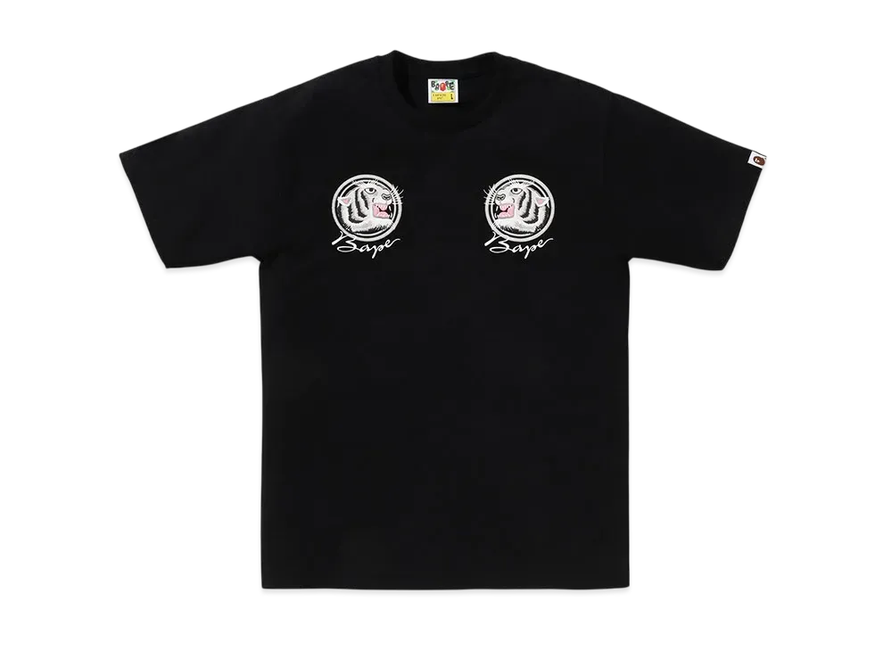 A BATHING APE Tiger Souvenir Tee "Black"