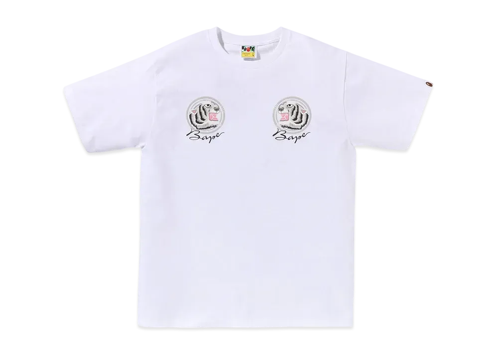 A BATHING APE Tiger Souvenir Tee "White"