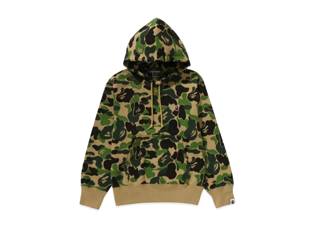 A BATHING APE Abc Camo One Point Pullover Hoodie "Green"