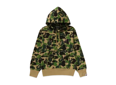 A BATHING APE Abc Camo One Point Pullover Hoodie "Green"
