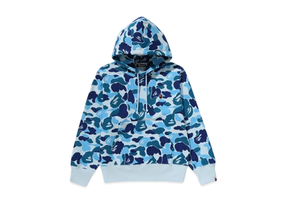 A BATHING APE Abc Camo One Point Pullover Hoodie "Blue"