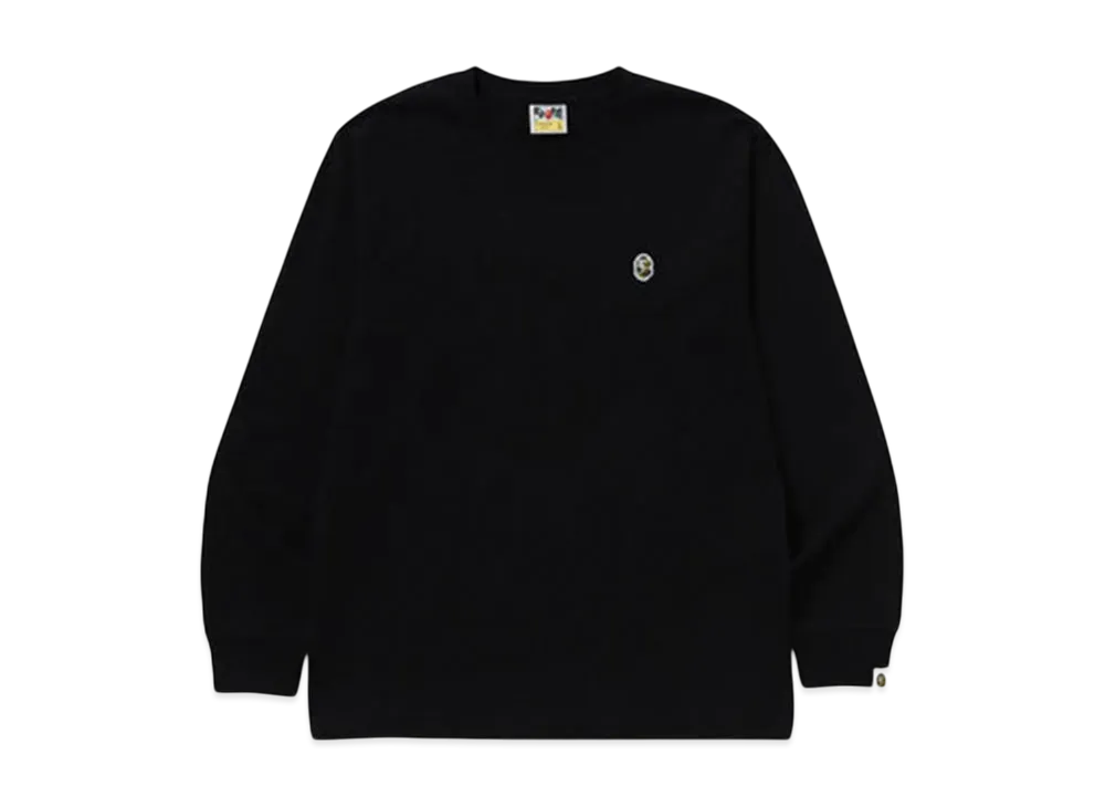 A BATHING APE Abc Camo One Point Ls Tee "Black/Green"