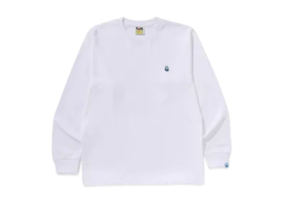 A BATHING APE Abc Camo One Point Ls Tee "White/Blue"