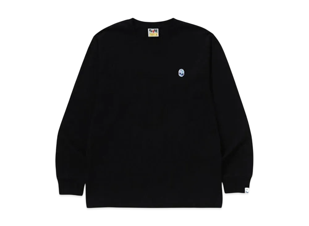 A BATHING APE Abc Camo One Point Ls Tee "Black/Blue"