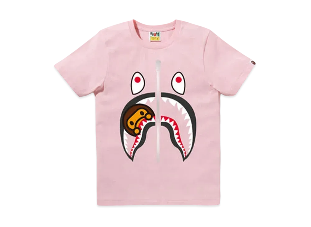 A BATHING APE Milo Shark Tee "Pink"