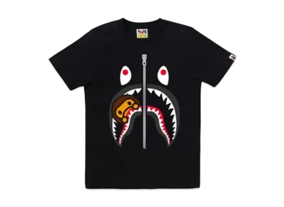 A BATHING APE Milo Shark Tee "Black"