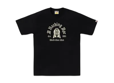 A BATHING APE Mad General College Tee "Black"