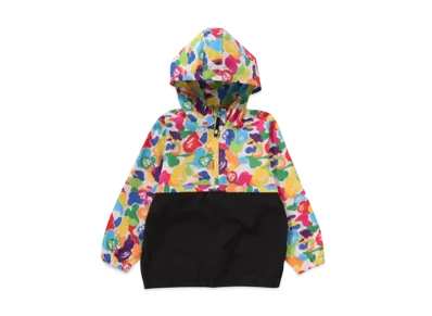 A BATHING APE Milo Abc Multi Anorak Jacket "Multi"