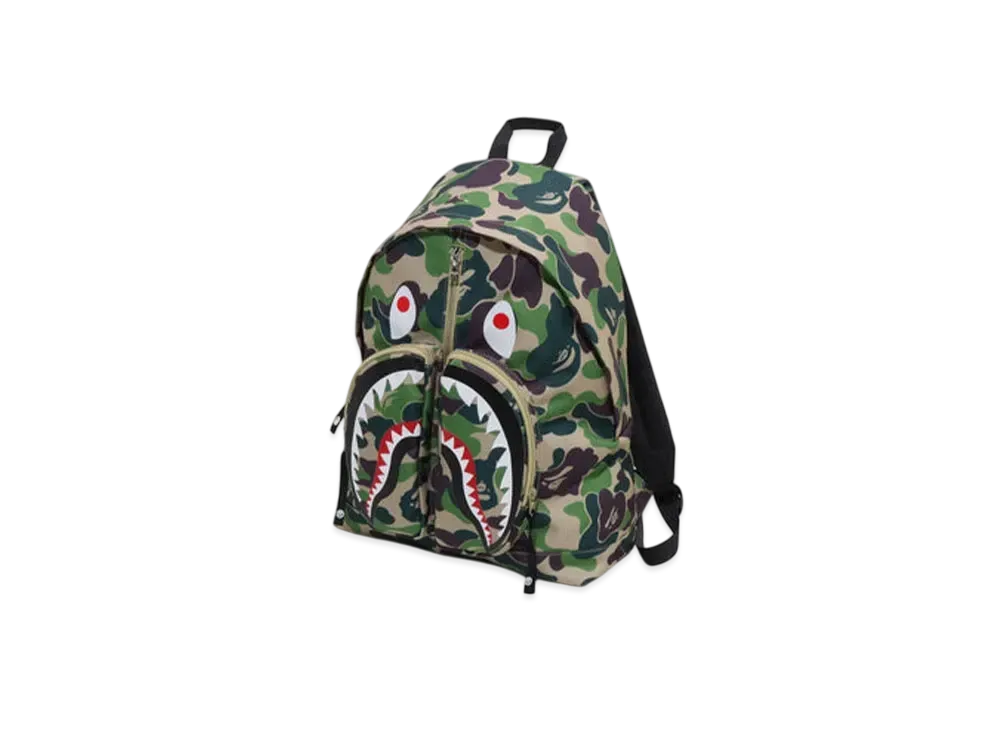 A BATHING APE Abc Camo Shark Daypack "Green"