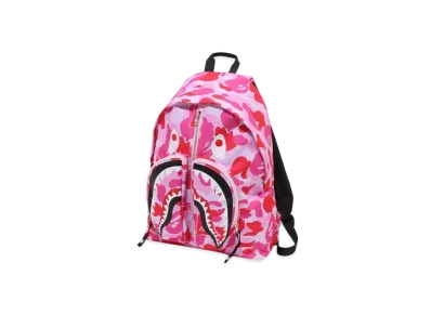 A BATHING APE Abc Camo Shark Daypack "Pink"