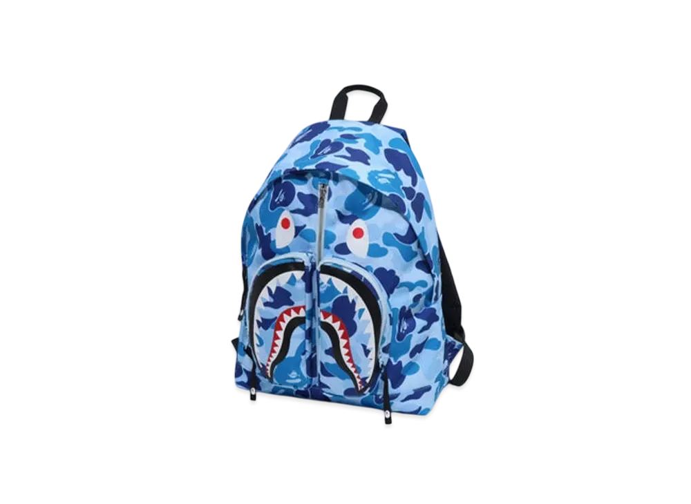 A BATHING APE Abc Camo Shark Daypack "Blue"
