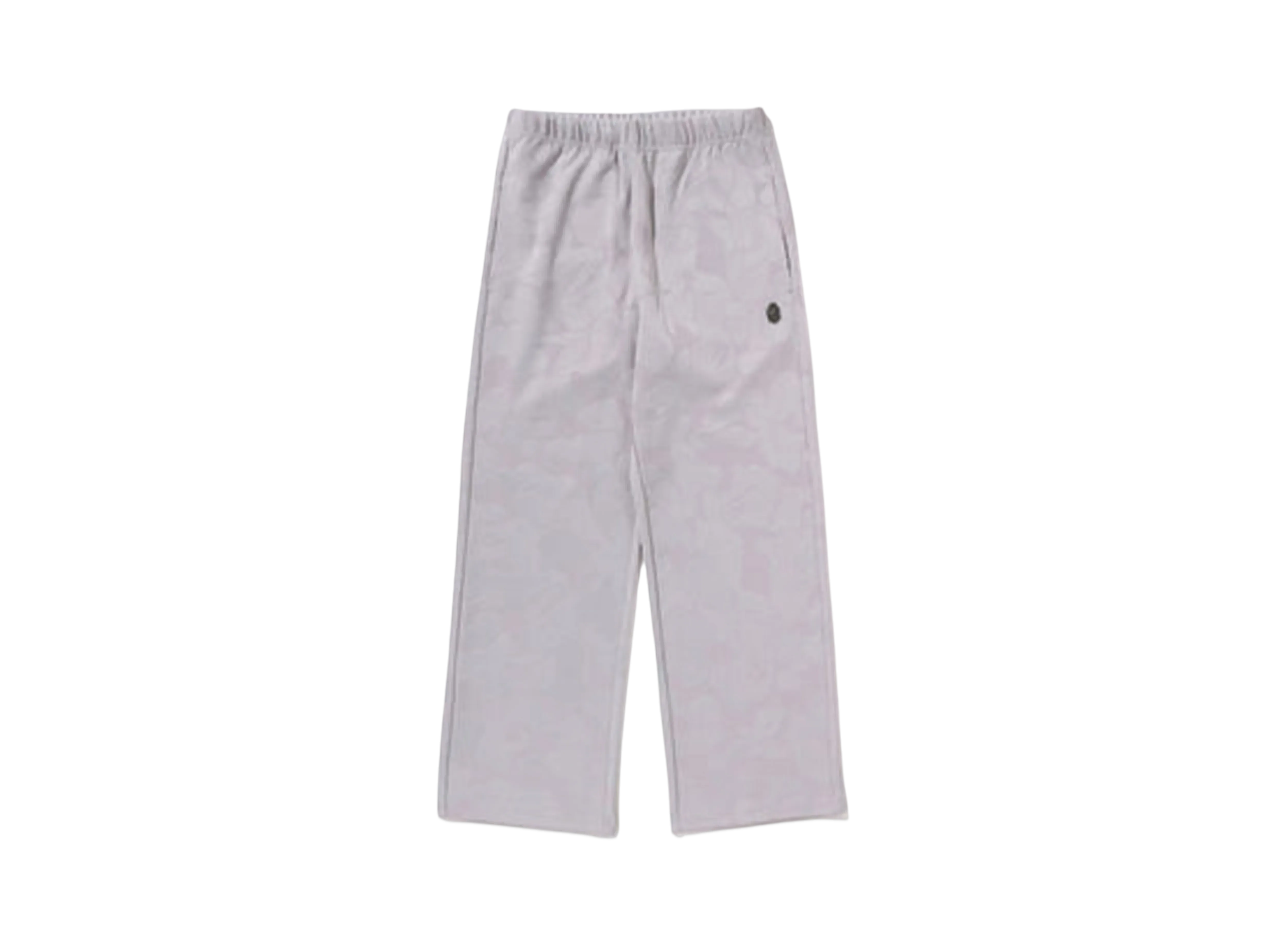 A BATHING APE Solid Camo Jacquard One Point Wide Pants "Gray"