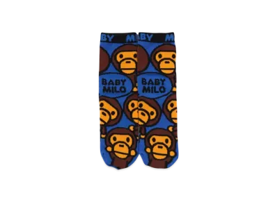 A BATHING APE Baby Milo Socks "Blue"