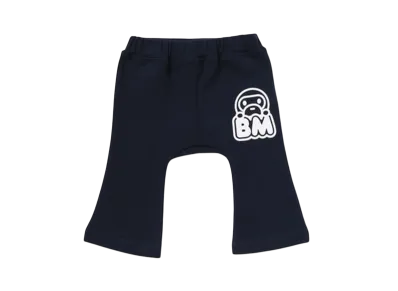 A BATHING APE Milo Face Baby Pants "Navy"
