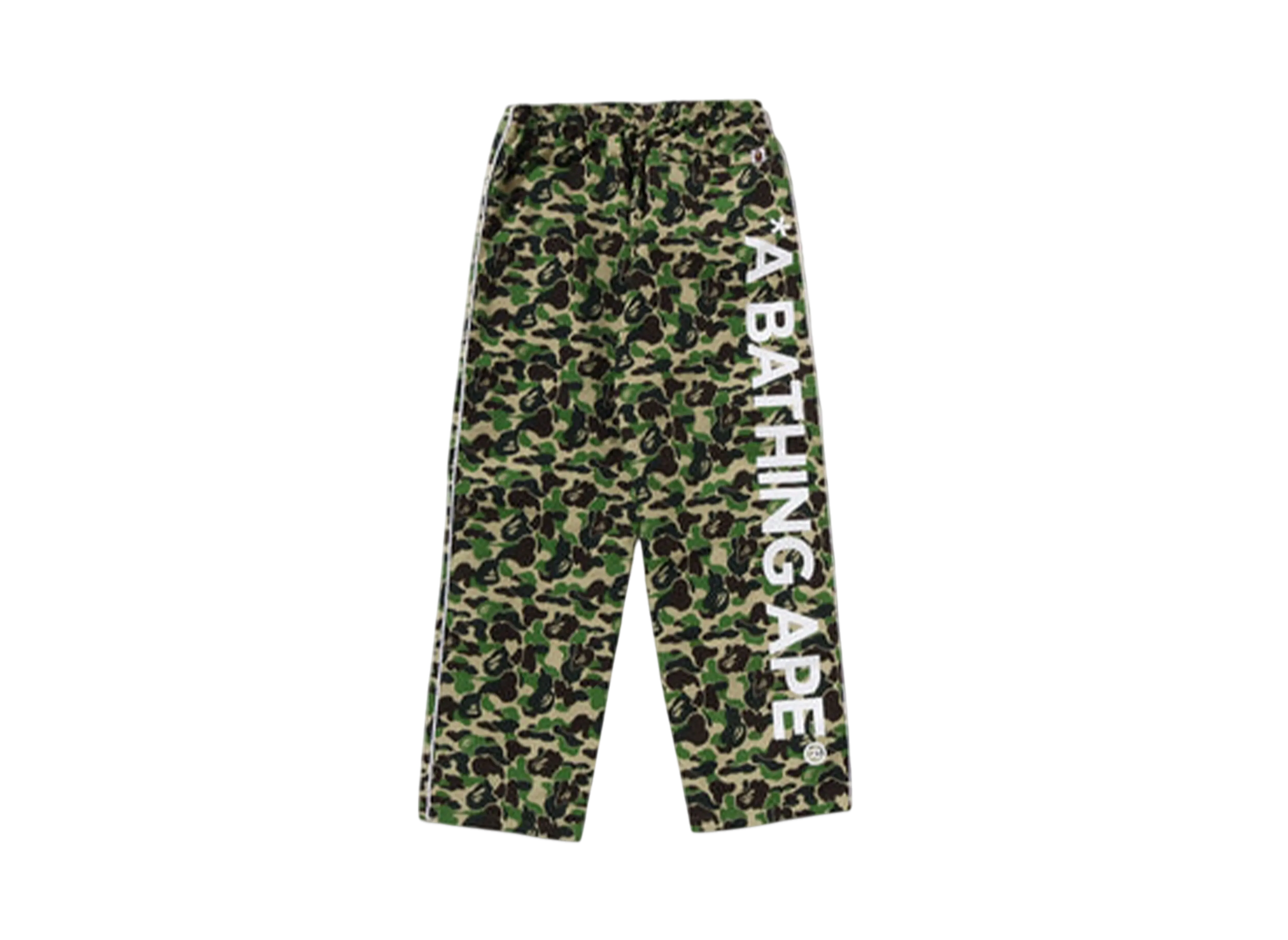 A BATHING APE Abc Camo Track Pants "Green"