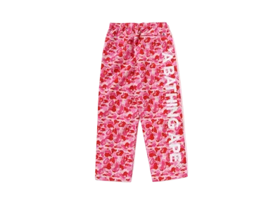 A BATHING APE Abc Camo Track Pants "Pink"