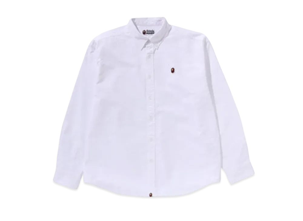 A BATHING APE Line Camo Jacquard Oxford Ls Shirt 