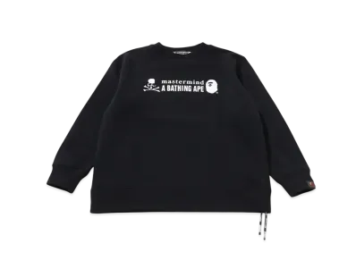 A BATHING APE x mastermind JAPAN Kids Crewneck Sweatshirt "Black"