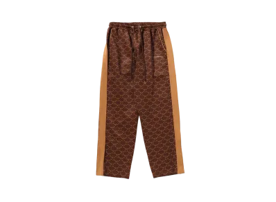 A BATHING APE College Monogram Relaxed Fit Pants "Brown"