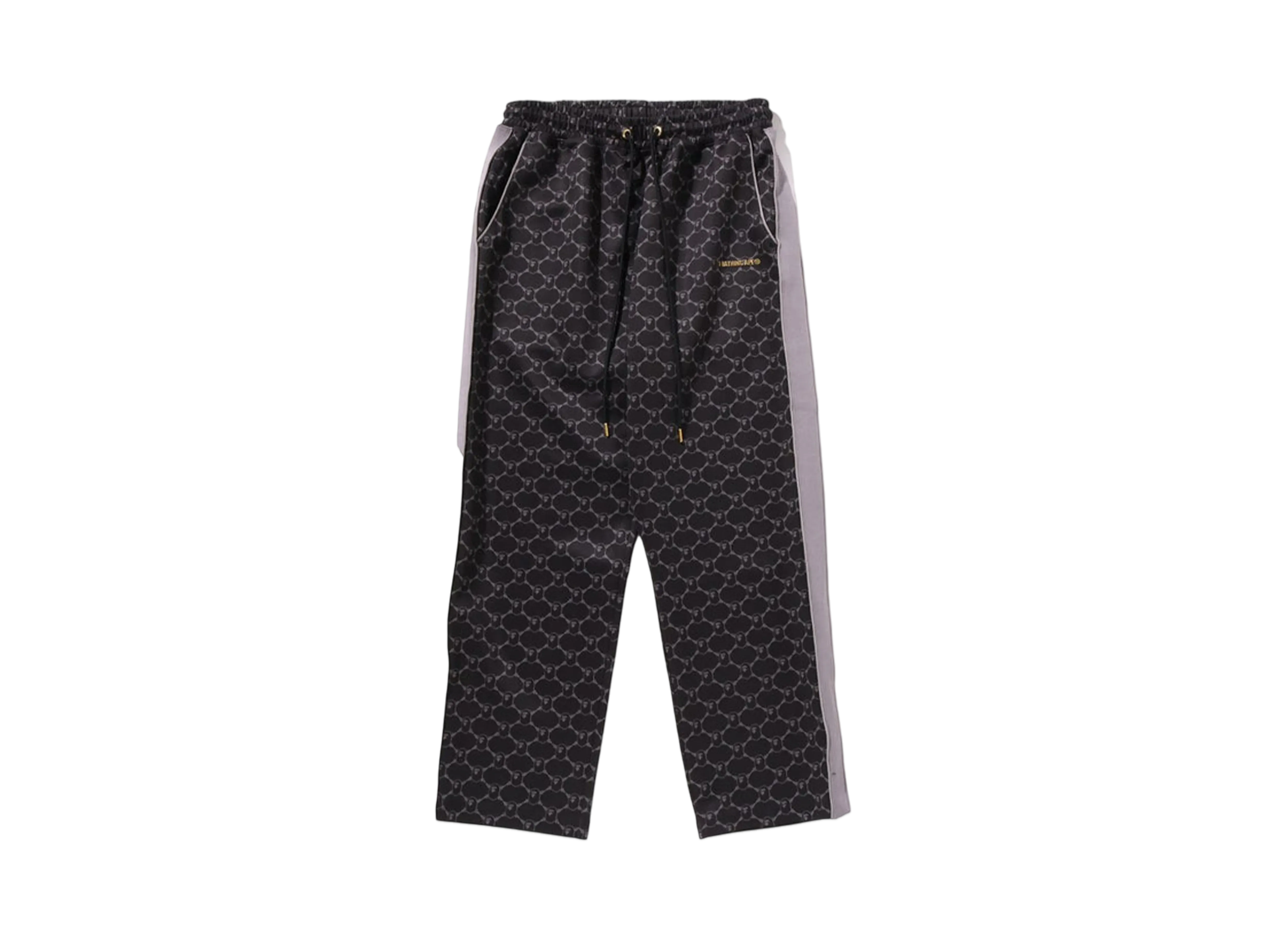 A BATHING APE College Monogram Relaxed Fit Pants "Black"