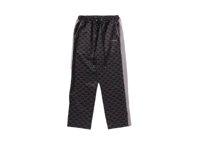 A BATHING APE College Monogram Relaxed Fit Pants "Black"