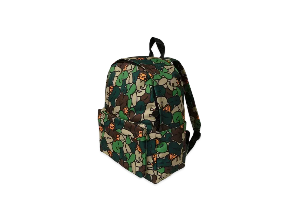A BATHING APE New Abc Milo All Friends Mini Backpack "Green"