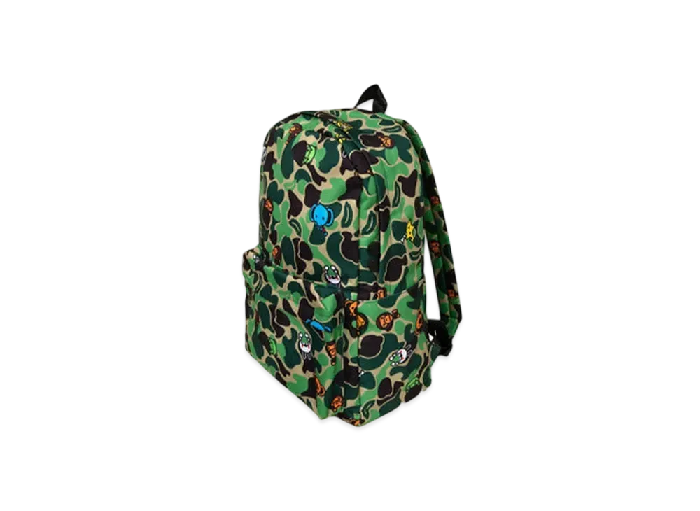 A BATHING APE New Abc Milo All Friends Large Backpack "Green"
