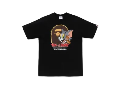 A BATHING APE x Tom And Jerry 85TH Kids Ape Head Tee #1 "Black"