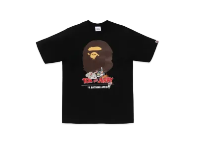 A BATHING APE x Tom And Jerry 85TH Kids Ape Head Tee #2 "Black"