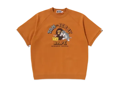 A BATHING APE x Tom And Jerry 85TH Relaxed Fit Sweat Tee "Yellow"