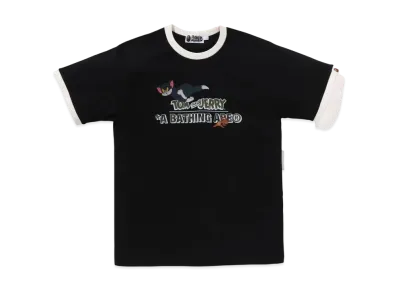 A BATHING APE x Tom And Jerry 85TH Ringer Tee "Black"