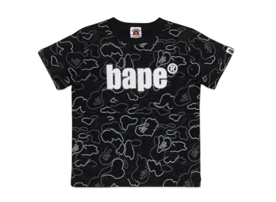 A BATHING APE Neon Camo Bape Tee "Black"