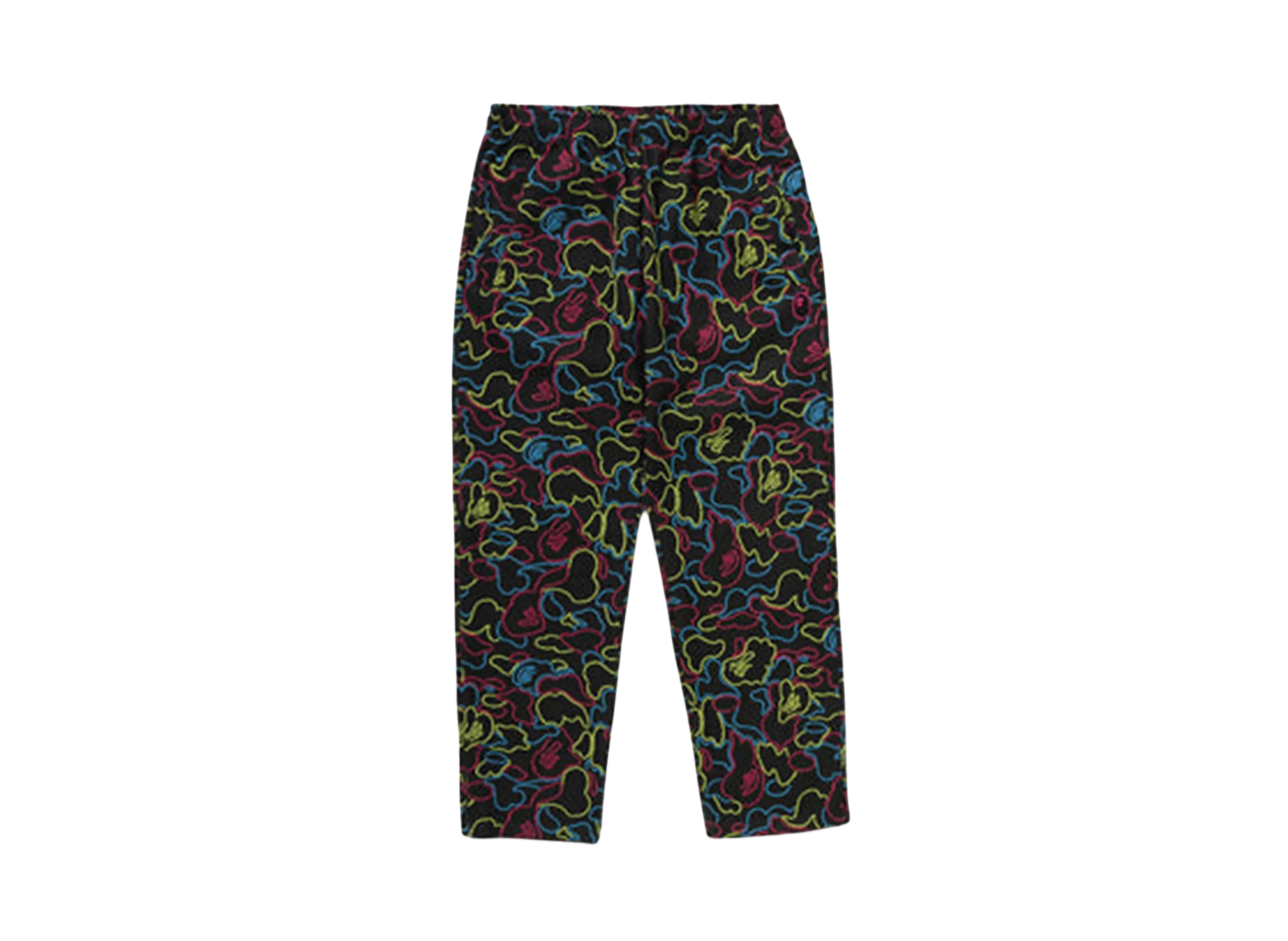 A BATHING APE Neon Camo Relaxed Fit Track Pants "Multi"