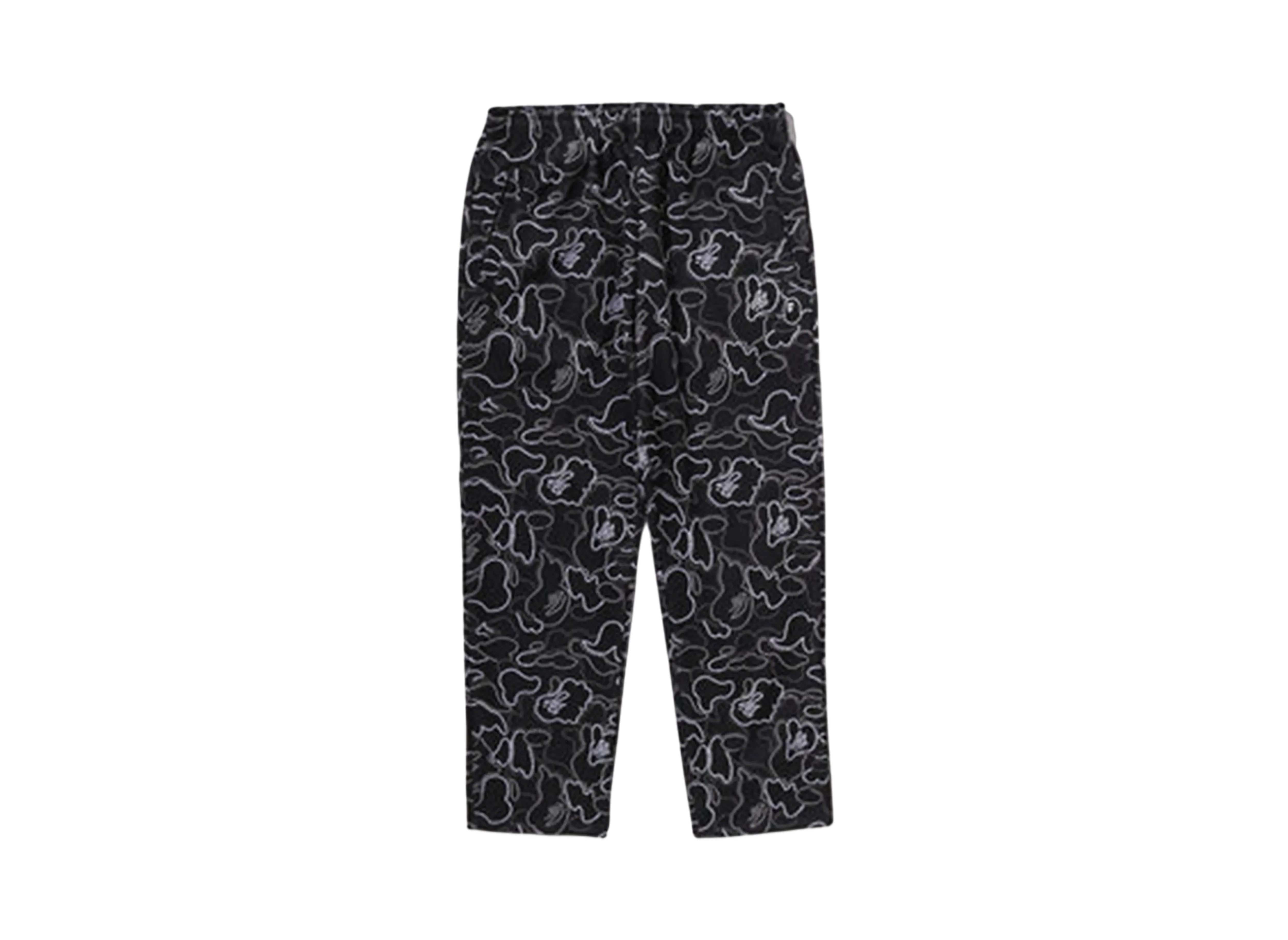 A BATHING APE Neon Camo Relaxed Fit Track Pants "Black"