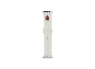 A BATHING APE Neon Camo Watch Band "White"