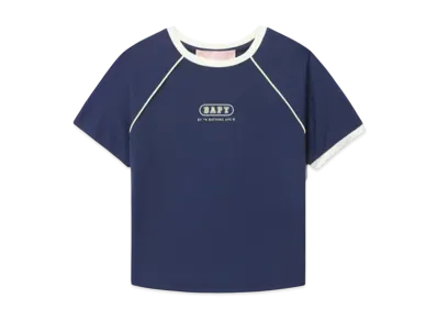 A BATHING APE Bapy Logo Bodycon Tee "Navy"