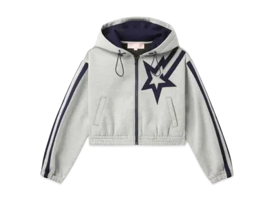 A BATHING APE Bapy Bapesta Zip Up "Heather Gray"