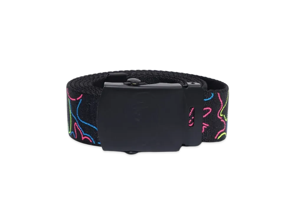 A BATHING APE Neon Camo Gi Belt "Multi"